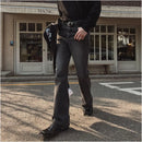 KOREAN RETRO MICRO-FLARED FLOOR-LENGTH JEANS Mrcyc