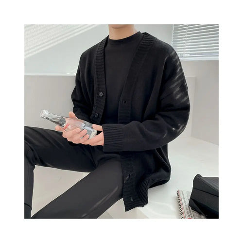 MRCYC Korean sweaters men s cardigans trendy and cool outerwear spring and autumn new styles men s knitwear image 1