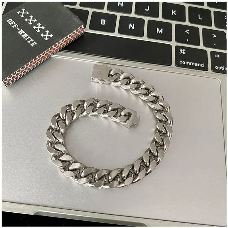 TITANIUM STEEL CUBAN CHAIN