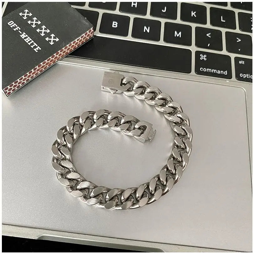 Original European and American Ins Trendy Cool 3D Cutting Titanium Steel Cuban Handicraft Men s Hip Hop Street niche Design High End image 2