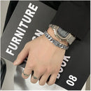 Original European and American Ins Trendy Cool 3D Cutting Titanium Steel Cuban Handicraft Men s Hip Hop Street niche Design High End image 3