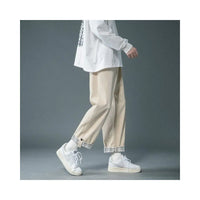 LOOSE FIT COTTON WORKWEAR CROPPED PANTS