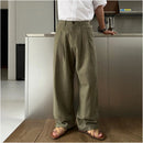 OLD MONEY STYLE COTTON-LINEN LAZY WIDE-LEG PANTS Ssumenam