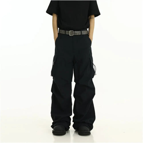AMERICAN FUNCTIONAL PLEATED LOOSE WORK PANTS 无品牌/无注册商标