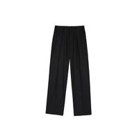 CLEAN STRAIGHT-LEG SUMMER TROUSERS