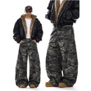 American retro camouflage curved knife jeans men s trendy brand high street pocket design sense straight tube casual loose work pants image 1