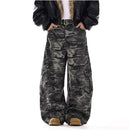 American retro camouflage curved knife jeans men s trendy brand high street pocket design sense straight tube casual loose work pants image 3