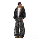 American retro camouflage curved knife jeans men s trendy brand high street pocket design sense straight tube casual loose work pants image 5