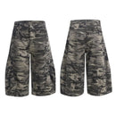 AMERICAN RETRO CAMOUFLAGE CURVED-LEG JEANS 无品牌/无注册商标