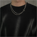 Carmen original trendy brand niche design retro necklace hip hop personality one line buckle collarbone chain necklace accessories image 0