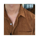 MRCYC Corduroy Retro Long Sleeve Shirt for Men s Wear Korean Trendy Rascal and Handsome Lining Clothes Spring and Autumn Loose Jacket image 4