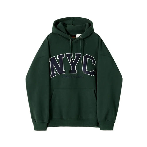 MRCYC Retro Embroidered Hoodie Men s Autumn New Loose Cotton Top Korean Trendy Hoodie Coat image 5