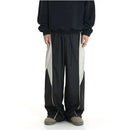 AMERICAN RETRO COLOR-BLOCKED STRAIGHT-LEG SPORTS PANTS 无品牌/无注册商标