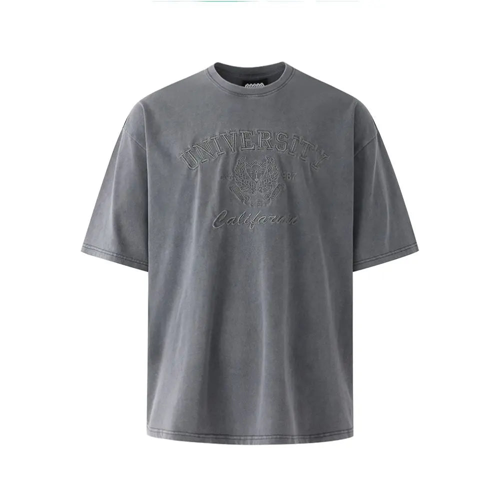 MRCYC Design Embroidered Short sleeved T shirt for Men s Summer Loose Round Neck Half Sleeve Korean Commuter Versatile Cotton Top image 5