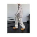 European and American street fashion brand work pants with high waist and slim straight leg pants suitable for spring and autumn loose large pocket casual pants image 4