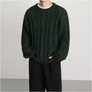 MRCYC Design Fried Dough Twists Knit Top Men s Autumn Korean Fashion Loose Sweater Versatile image 2