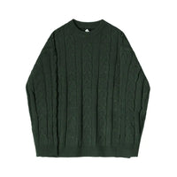 TEXTURED LOOSE KNIT SWEATER