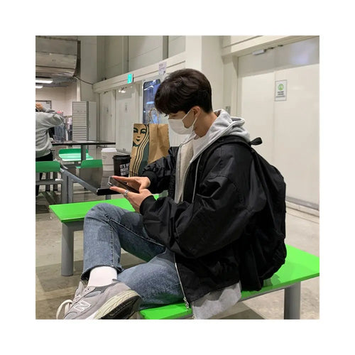 MRCYC workwear pilot jacket cotton jacket men s autumn and winter Korean loose and trendy baseball jacket cotton jacket image 2