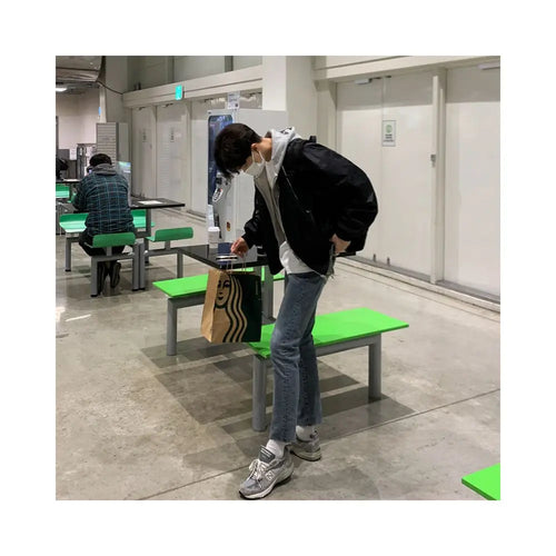 MRCYC workwear pilot jacket cotton jacket men s autumn and winter Korean loose and trendy baseball jacket cotton jacket image 3