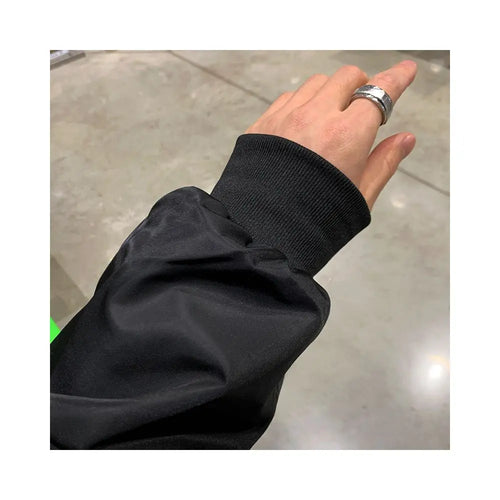MRCYC workwear pilot jacket cotton jacket men s autumn and winter Korean loose and trendy baseball jacket cotton jacket image 4