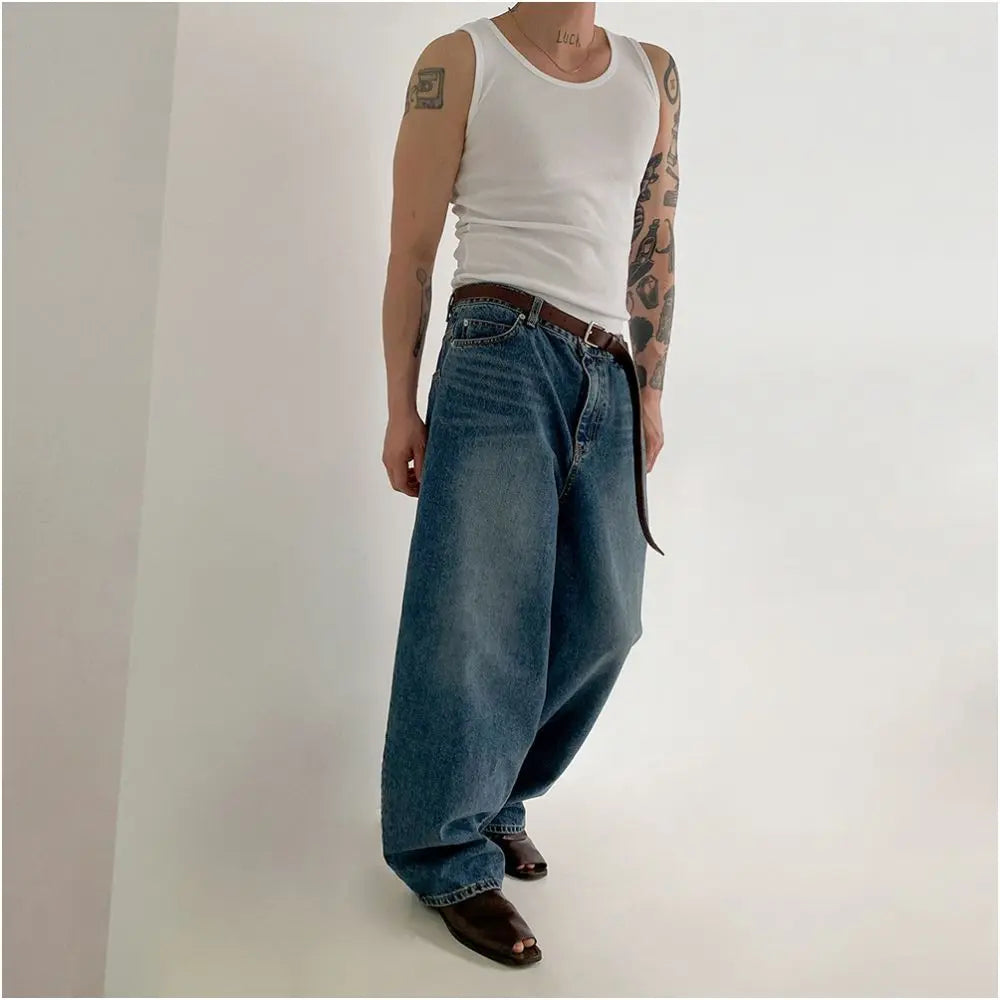 MRCYC American pure cotton undershirt men s vest summer solid color versatile sleeveless T shirt sports fitness slim fit shoulder image 4