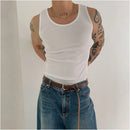 AMERICAN SLIM FIT COTTON SLEEVELESS VEST T-SHIRT Mrcyc
