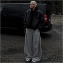 American lazy style deconstructive sweatpants for men and women in spring versatile high waisted relaxed loose casual sports wide leg pants image 4