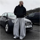 AMERICAN LAZY STYLE DECONSTRUCTED WIDE-LEG SWEATPANTS 无品牌/无注册商标