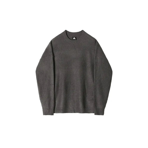 MRCYC round neck sweater men s autumn and winter Korean loose and lazy trend versatile solid color pullover long sleeved knitted sweater image 5
