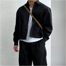 HIGH-STREET RETRO BLACK SHORT WORKER JACKET 我是大卫