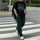 MRCYC contrasting striped casual pants men s summer sports pants Korean loose hanging straight leg sweatpants image 3