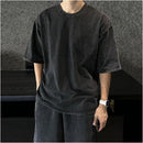 KOREAN STYLE LOOSE T-SHIRT & FIVE-QUARTER SHORTS SET 其它（服饰）