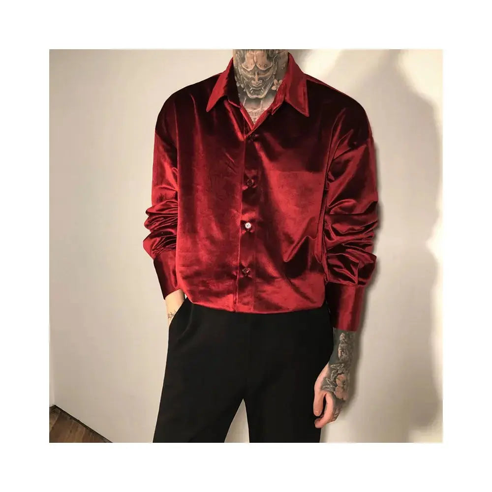 MRCYC premium long sleeved shirt for men Korean style trendy handsome and ethereal casual and cool image 3