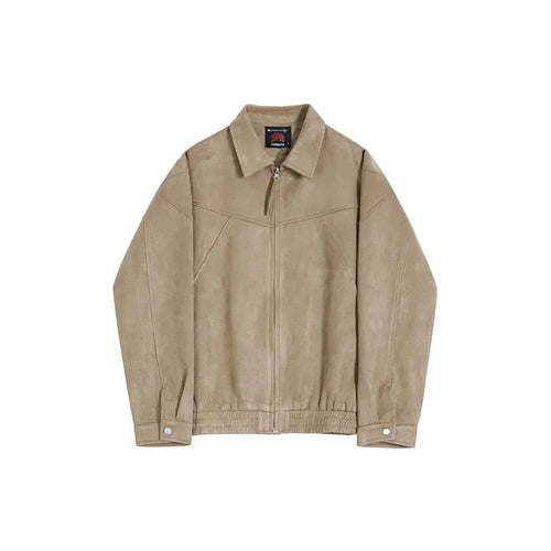 MRCYC cool and high end short jacket for men s spring loose collared jacket Korean trend retro top image 5