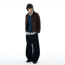 Tail Lang s Shop Autumn American Retro Barn Style Brown Hunting Jacket Men s Airplane Buckle Workwear Coat Couple Trendy image 3