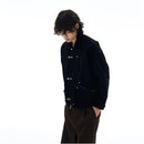 Tail Lang s Shop Autumn American Retro Barn Style Brown Hunting Jacket Men s Airplane Buckle Workwear Coat Couple Trendy image 4