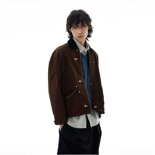 AMERICAN RETRO BARN-STYLE HUNTING WORKWEAR JACKET WLNEXT/尾郎