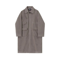 LOOSE FIT H-SHAPED WOOLEN LAPEL COAT