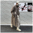 KOREAN LOOSE FIT H-SHAPED WOOLEN LAPEL COAT Mrcyc
