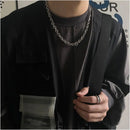 Carmen hip hop niche winding design steel ball collarbone necklace high street ins cool style high end men s and women s styles image 4