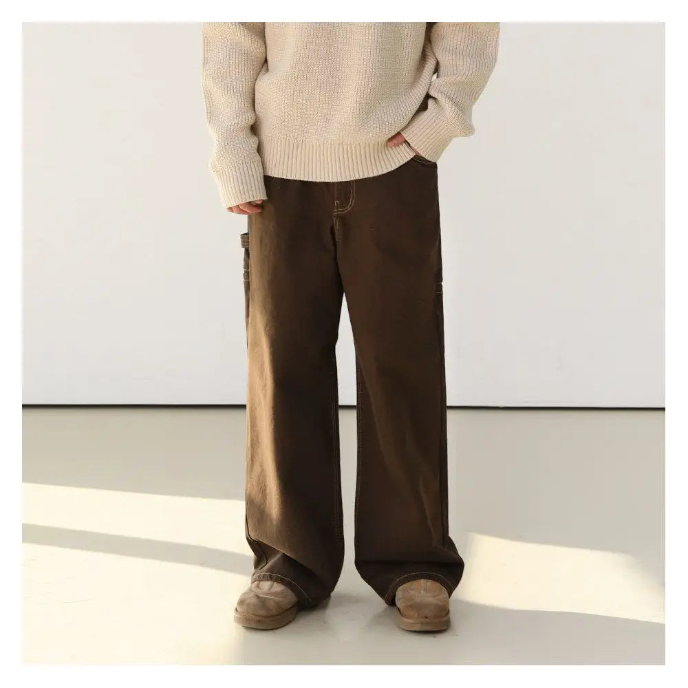 RETRO WORKWEAR STRAIGHT-LEG FLOOR JEANS