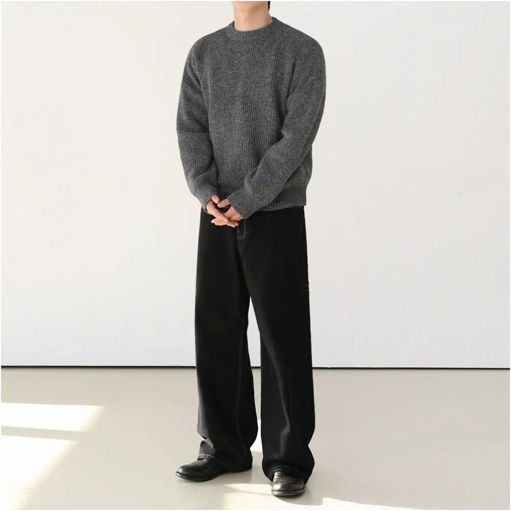 MRCYC retro workwear jeans men s autumn and winter loose casual long pants Korean trend straight leg floor pants image 4