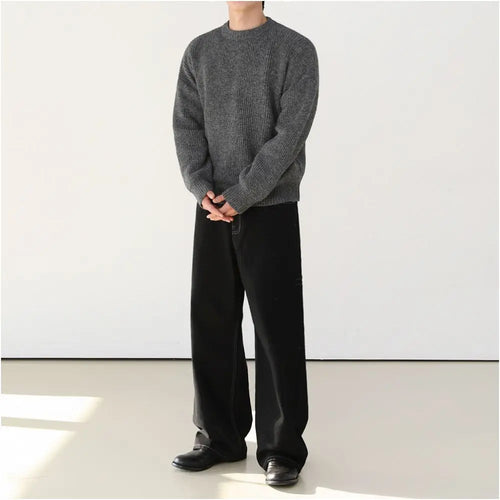 MRCYC retro workwear jeans men s autumn and winter loose casual long pants Korean trend straight leg floor pants image 4