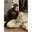MRCYC Retro Straight Leg Casual Pants Men s Spring Loose Cargo Trousers Korean Style Trendy Wide Leg Floor Length Pants image 1