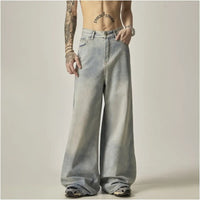 RETRO LOOSE HANGING WIDE-LEG JEANS