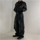 MRCYC Melad Retro Short Leather Jacket for Men in Spring Loose Collar Coat Korean Trendy Vintage Leather Jacket image 4