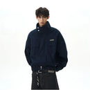 A PUEE American retro Barn style deconstruction stand up collar jacket for men and women boxy short workwear Harrington jacket trend image 2