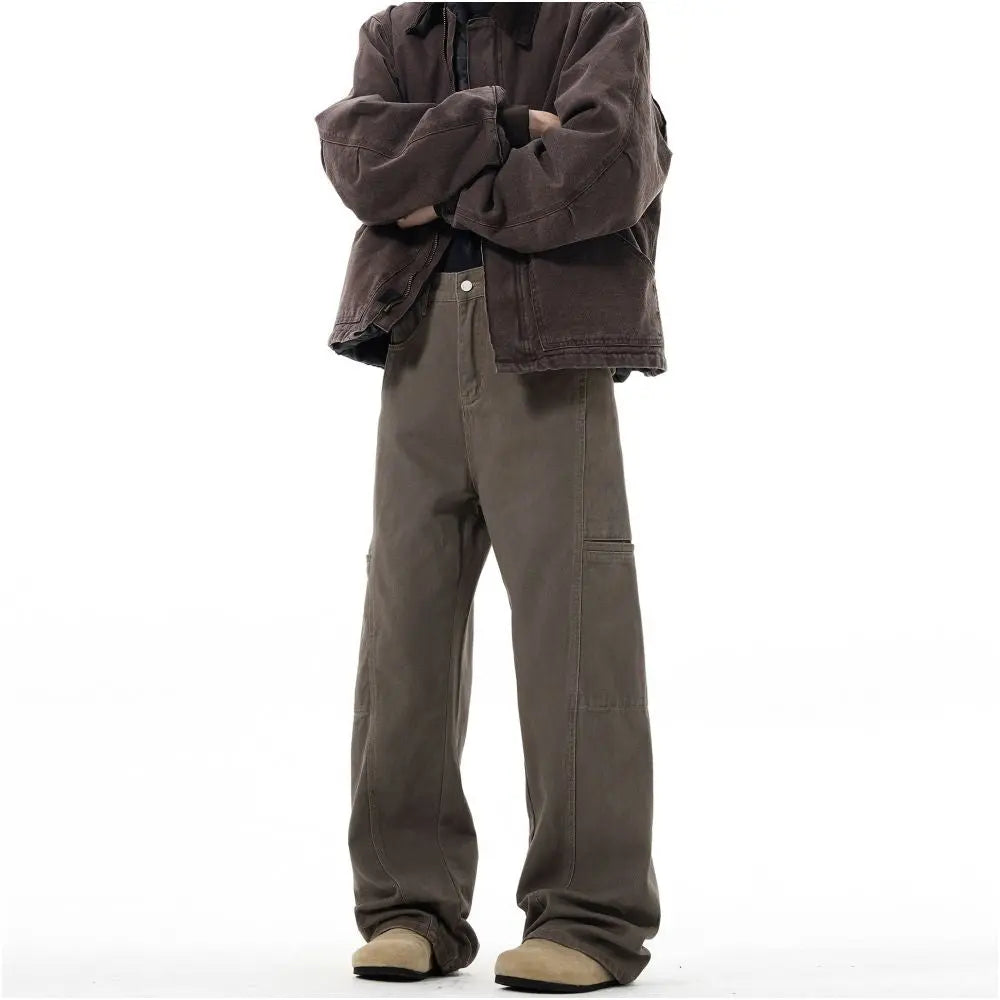 RETRO DECONSTRUCTED WORKWEAR JEANS