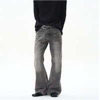 RETRO MICRO-FLARE SMOKE GRAY JEANS