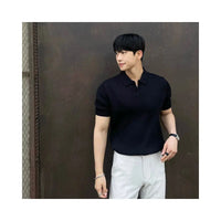 KNIT POLO SHORT-SLEEVE T-SHIRT